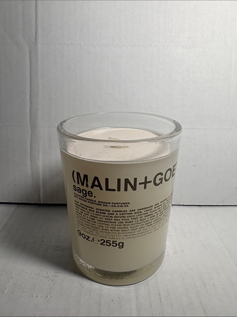 Malin + Goetz Sage Scented Candle — White